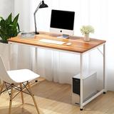 木以成居 电脑桌钢木书桌 板式简约学习桌台式办公桌子 苹果木色