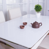 新品纯白色纯黑色不透明水晶板桌布软质玻璃不收缩不变形餐桌垫