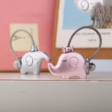 情侣钥匙扣 一对 钥匙扣女汽车韩国可爱创意挂件 钥匙链大象礼物