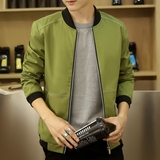 春季青少年男生青年学生韩版潮流修身型夹克外套男款外衣薄款春秋
