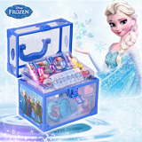 冰雪奇缘化妆品套装手提化妆箱迪士尼公主化妆品玩具儿童彩妆盒