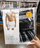 台湾代购Calvin Klein 3条装男士内裤纯棉平角裤四角内裤宽松短裤