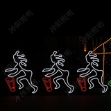人物植物LED造型灯 猴年春节动物造型灯 LED过街灯 跨街灯 兜帘灯