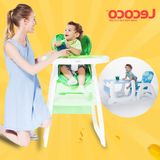 Lecoco乐卡儿童餐椅多功能婴儿小孩宝宝吃饭餐桌椅bb凳组合式