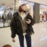 2015冬季新款韩版棉衣女短款加厚棉服外套蝙蝠袖面包服高领小棉袄