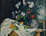 水果花卉 保罗·塞尚 布画芯 高清印制油画 柏林老国家艺术画廊藏