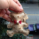 包邮 韩国可爱小熊汽车钥匙扣皮质pu包包挂饰男女钥匙链创意礼物