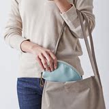 旅行女男士化妆包小号便携日韩式简约化妆包布艺贝壳尼龙手包式袋