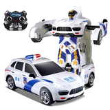 佳奇一键变形遥控汽车可充电动男孩儿童玩具车超大金刚恐龙机器人