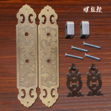 中式明清古典家具铜配件纯铜柜门抽屉把手衣柜橱柜门条直条拉手