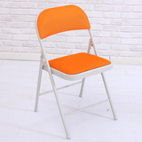 折叠塑料椅子办公培训电脑椅折叠椅塑料胶白色椅子时尚职员会展椅