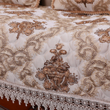 化纤组合沙发植物花卉仿真丝布艺坐垫欧式沙发垫