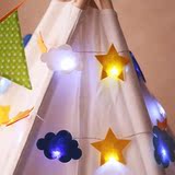 圣诞树节日LED小彩灯闪灯串串灯幕布窗帘装饰防水婚庆舞台满天星