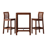 35.1温馨宜家IKEA阿普莱诺一桌二凳户外休闲吧台桌凳组合靠背椅子