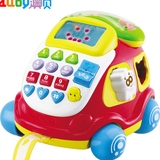 澳贝463429婴儿童玩具电话机玩具座机早教益智音乐电子汽车电话