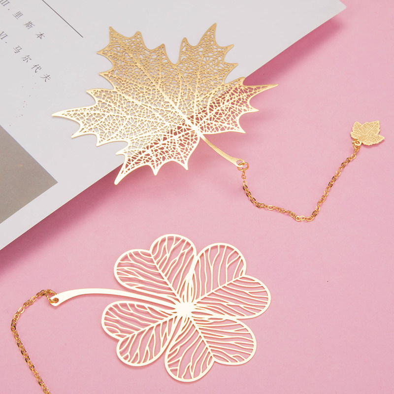 Bookmark classical Chinese wind metal exquisite hollow leaf pulse creative gift to send foreigners Valentines Day gifts to girlfriends