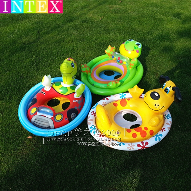Childrens swimming ring Water inflatable toy puppy Turtle Frogs Circle Cartoon blister float