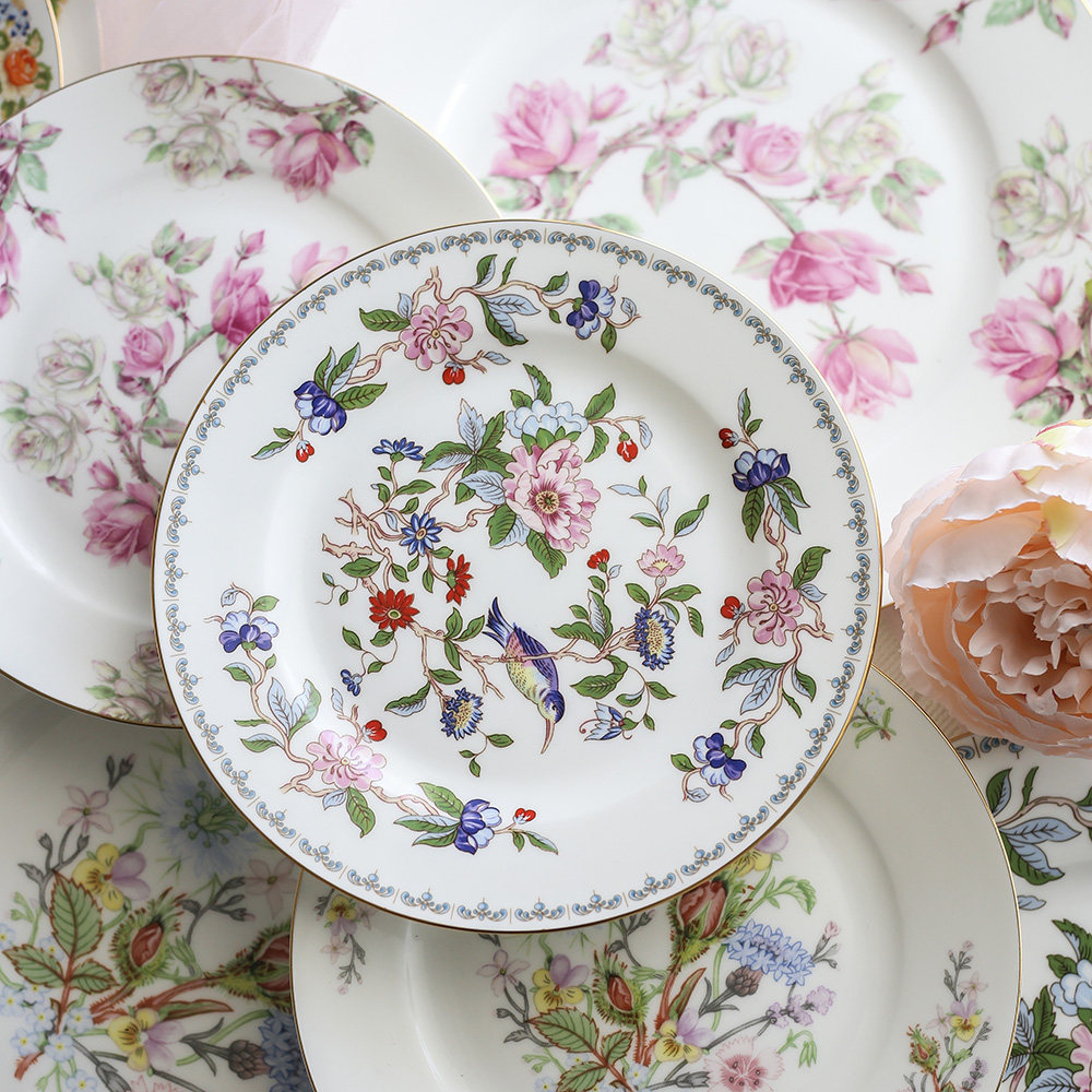 Export bone porcelain Western plate creative steak flat plate tableware ceramic disc home hotel table model inter-disc