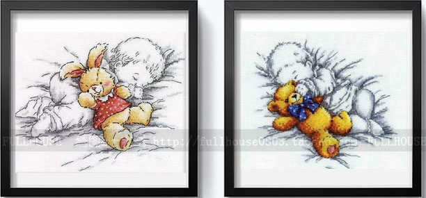 DMC self-equipped cross-stitch kit RTO-M157 baby and bunny M158 baby and cub cartoon child