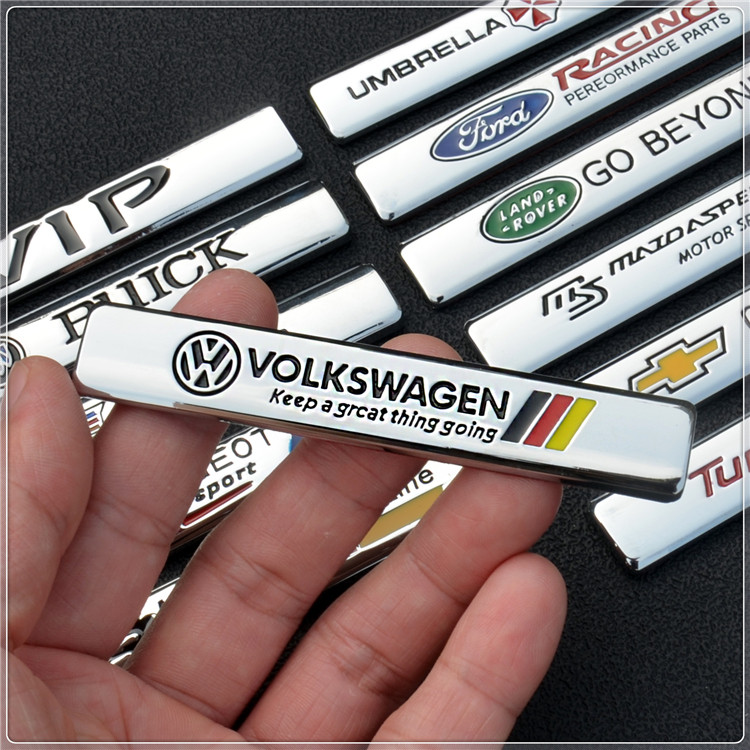 GM metal car sticker leaf plate decoration 3D stereo car paste Audi Land Rover Honda Toyota BMW retrofit