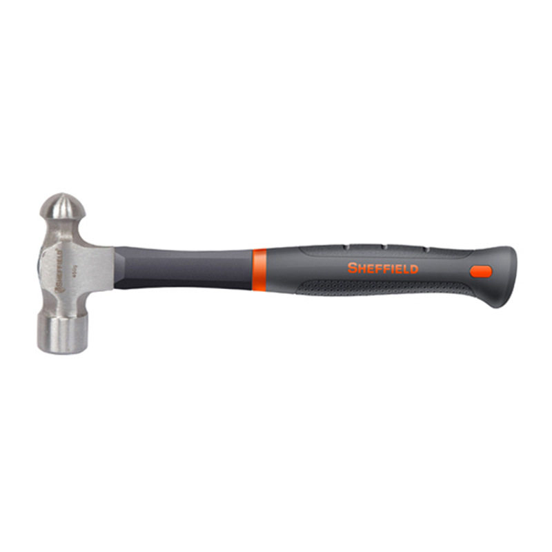 Steel shield tool Glass fiber handle round head hammer 16oz S088316