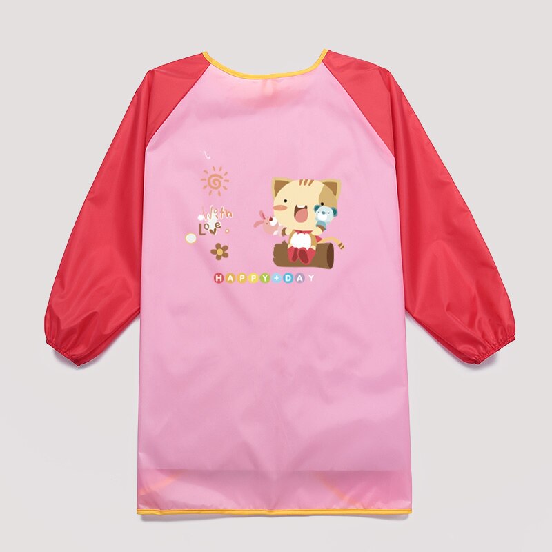 Children draw hooded long-sleeved apron waterproof anti-dressing kindergarten art studio painting hood custom logo