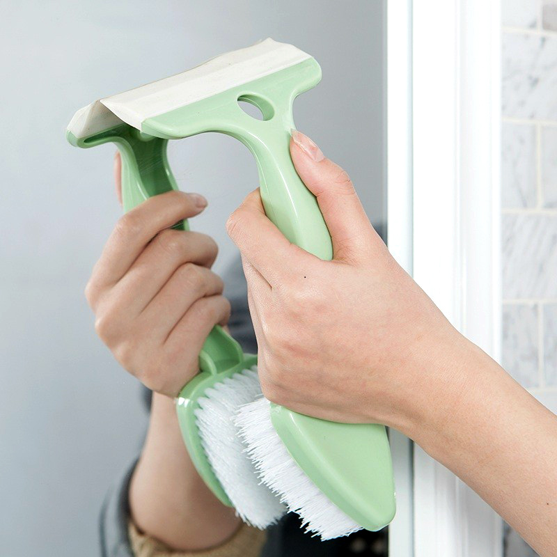 Scratch windows to stain tile brush double-headed kitchen corner cleaning brush gap floor brush bathroom wipe glass wiper