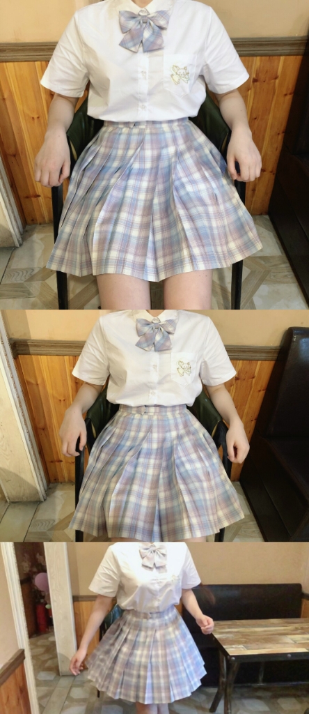 【玻璃糖】 一尺间jk 画手原创百褶裙西式短裙中裙