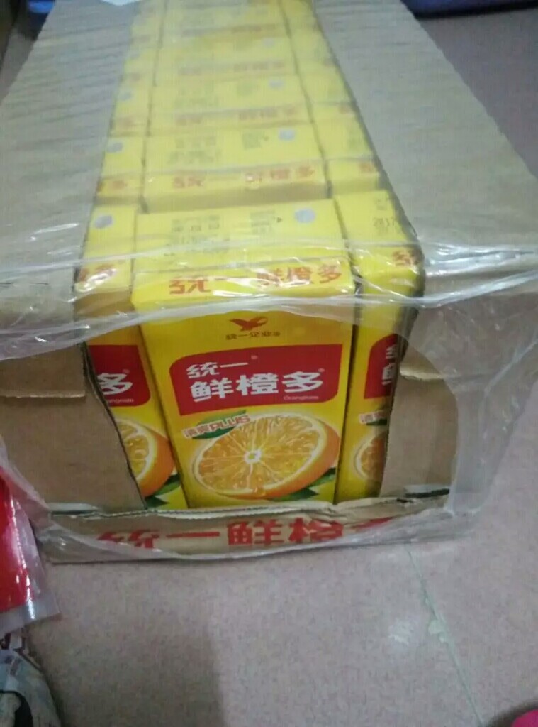 统一 鲜橙多250ml*24盒/箱 橙汁多c多漂亮 果汁新老包装随机发货