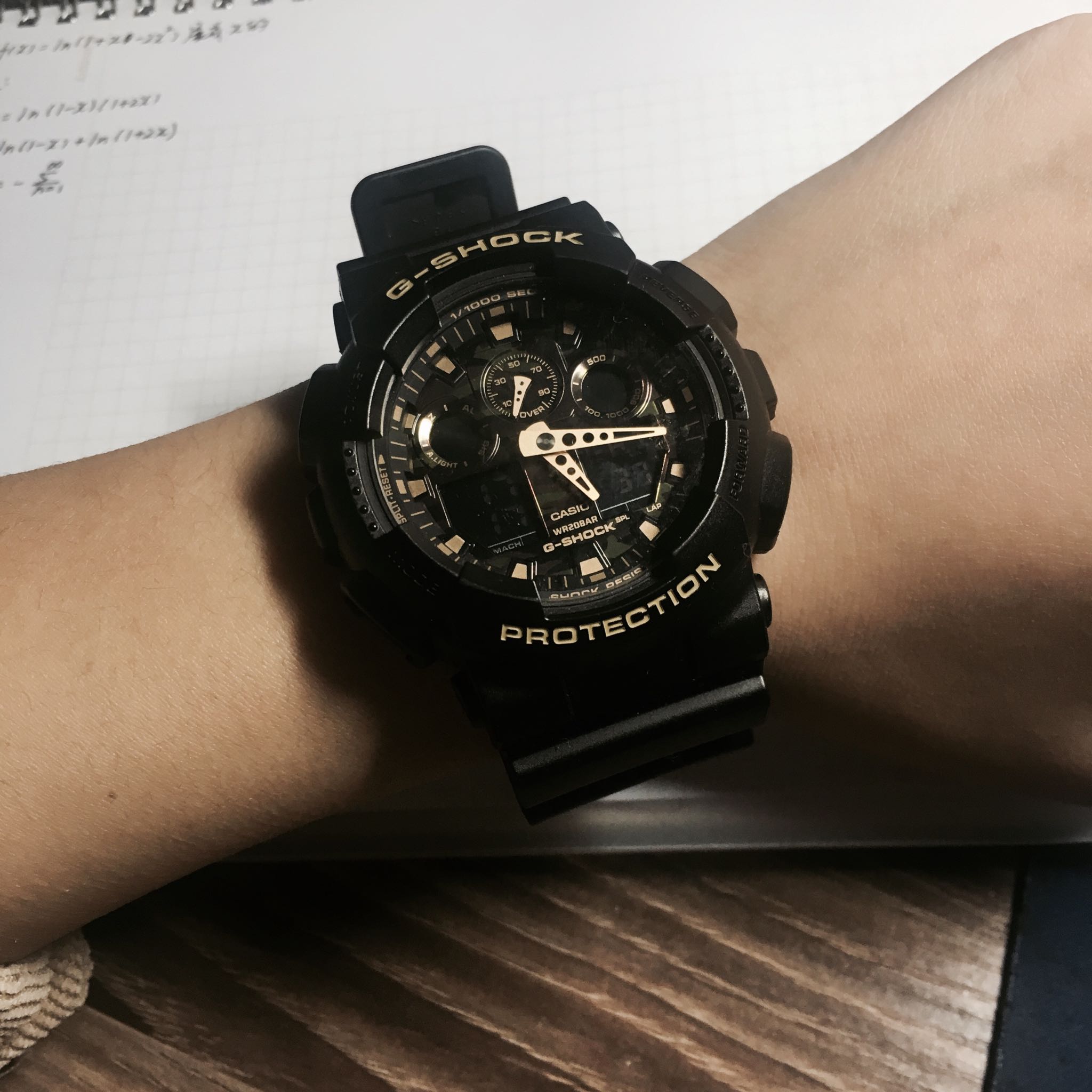 卡西欧旗舰店ga-100cf学生潮流电子手表男表官网官方正品 g-shock