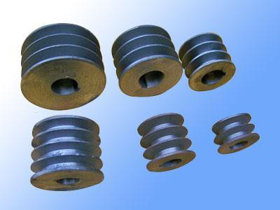 Double-groove Pulley 120mm shaft size 28mm cast iron belt motor compressor