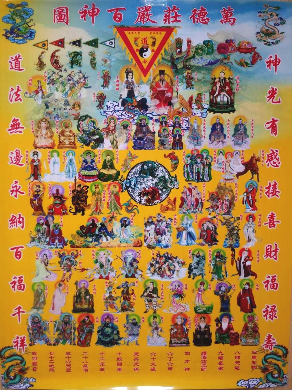 求道教百神图图片