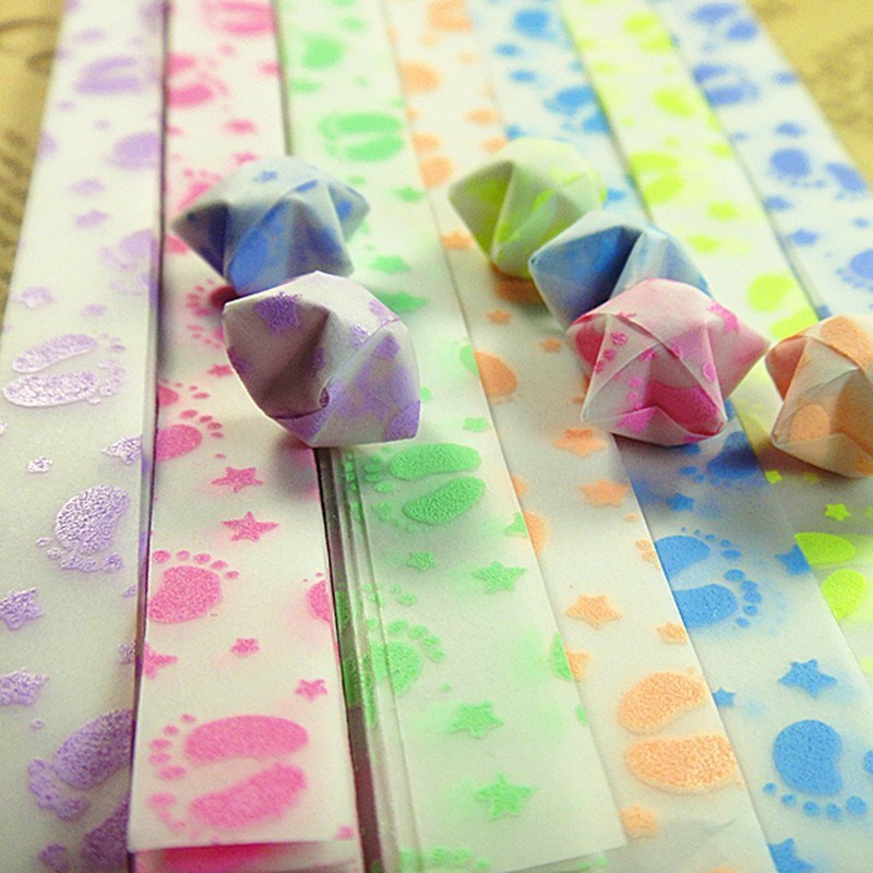 1 Sac lumineux Lucky Star papier plié Lucky souhaite Star Origami Papier Coloré