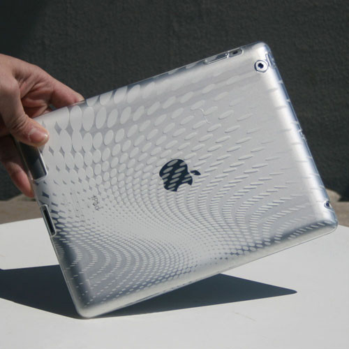 苹果ipad234保护套 透明tpu硅胶套软外壳mini123雨滴纹清水套后壳