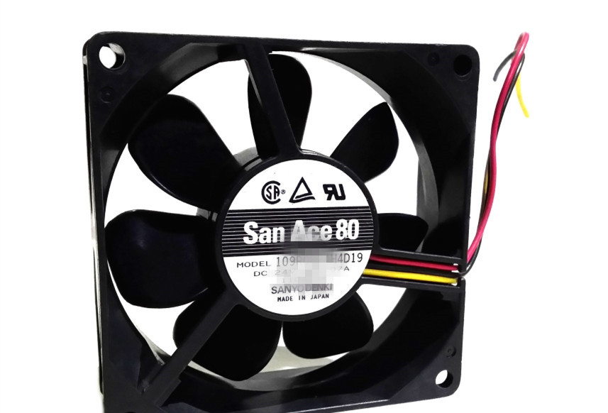 Original genuine 12CM 12025 F1225E24B1 24V 0.340A 3-wire cooling fan