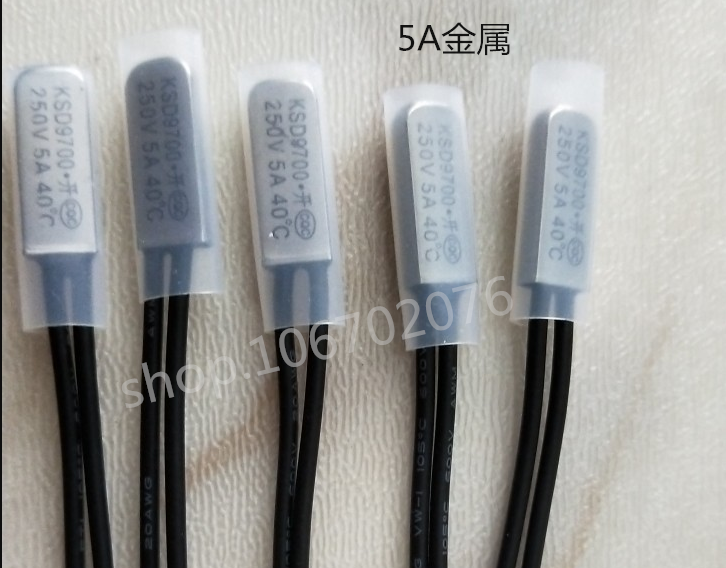 Normally closed KSD9700 temperature switch 35 45 50 55 60 65 70-150 degrees temperature 5A 250V