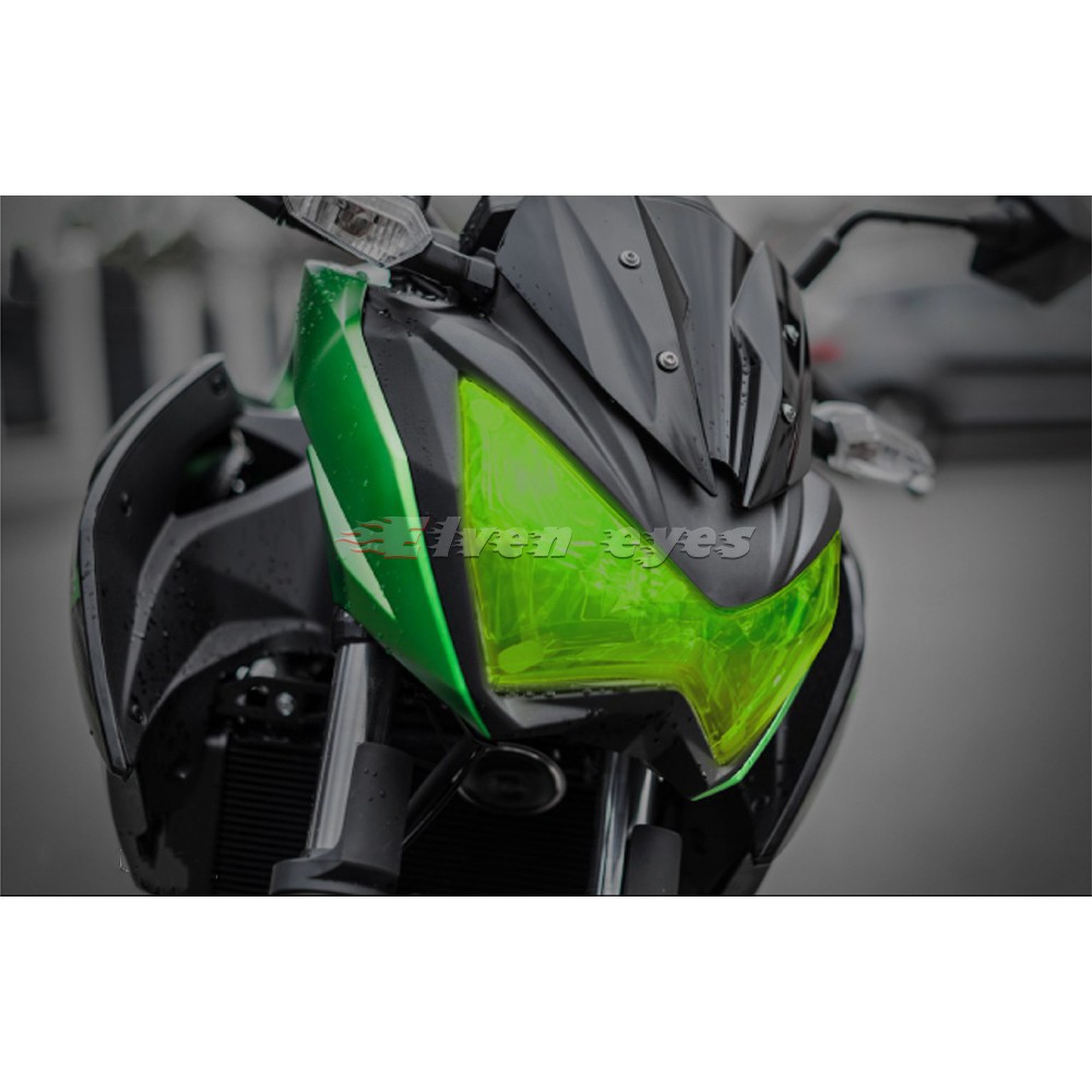 Suitable for Kawasaki Z300 Z250 Z800 15-18 headlight protection film lamp protection cover eyelids