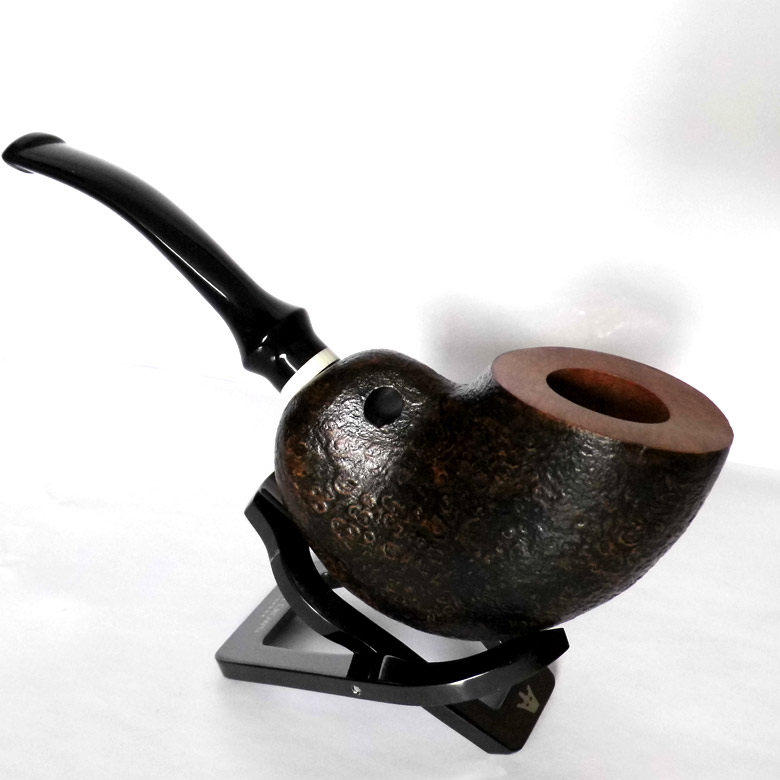 Pure hand-imported heather wood pipe blasting handle conch pipe 3MM filter with yakri cigarette butt