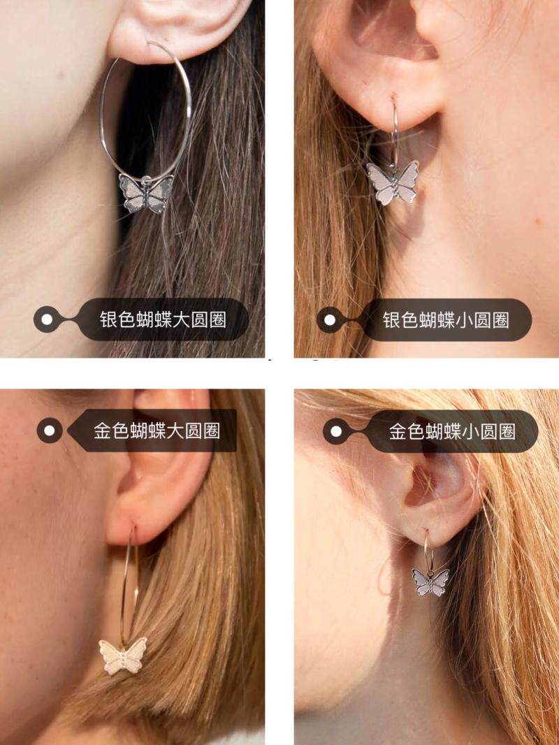 Part of the current brandy melville bm butterfly pendant earring earrings star of the same