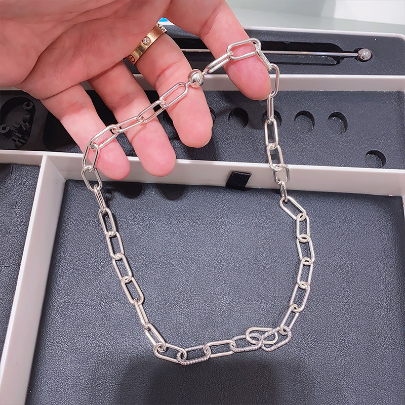 Pandora Pandora official website 925 silver Me series bond collarbone necklace female send girlfriend 399001C00