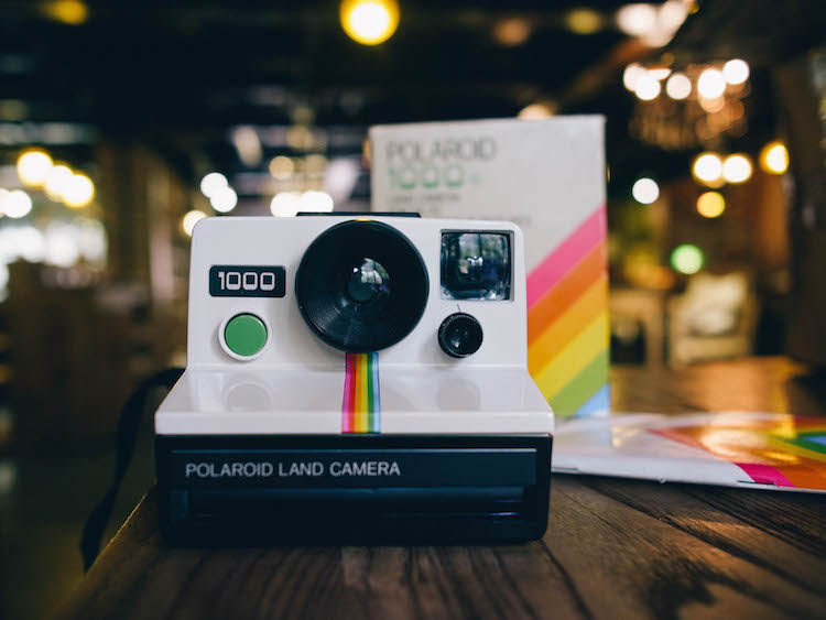 Polaris 1000 green button white rainbow once imaging shot up the camera color new