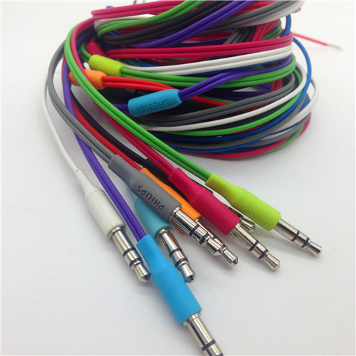 DIY headphone wire flying home headphone wire eight beautiful colors upgrade line 3.5mm standard wire 18 core