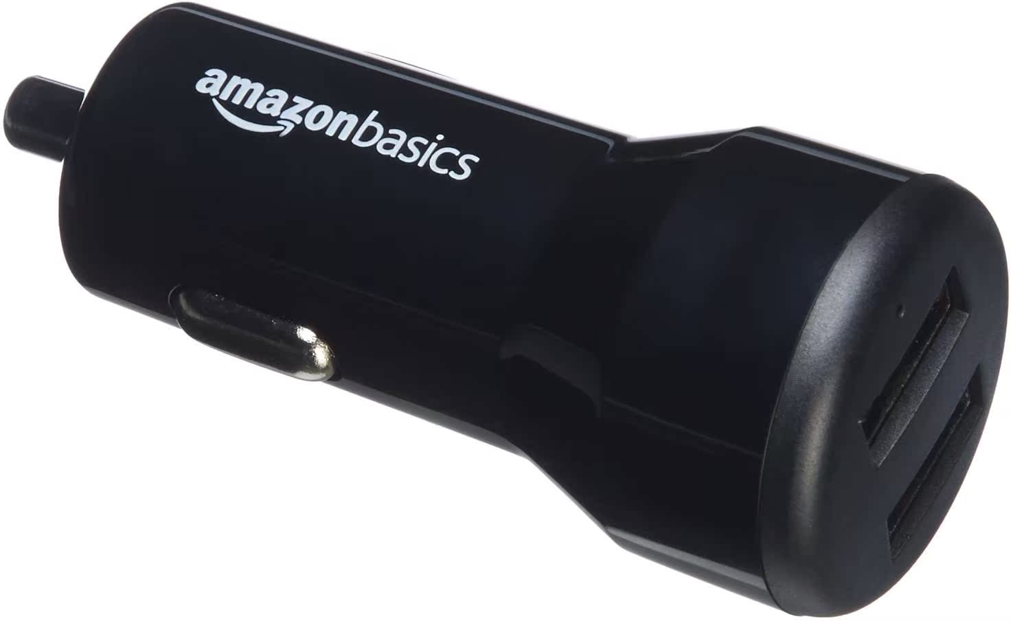 The Amazon Basics 2 port car charger 4.8A 24W is available for Apple Android