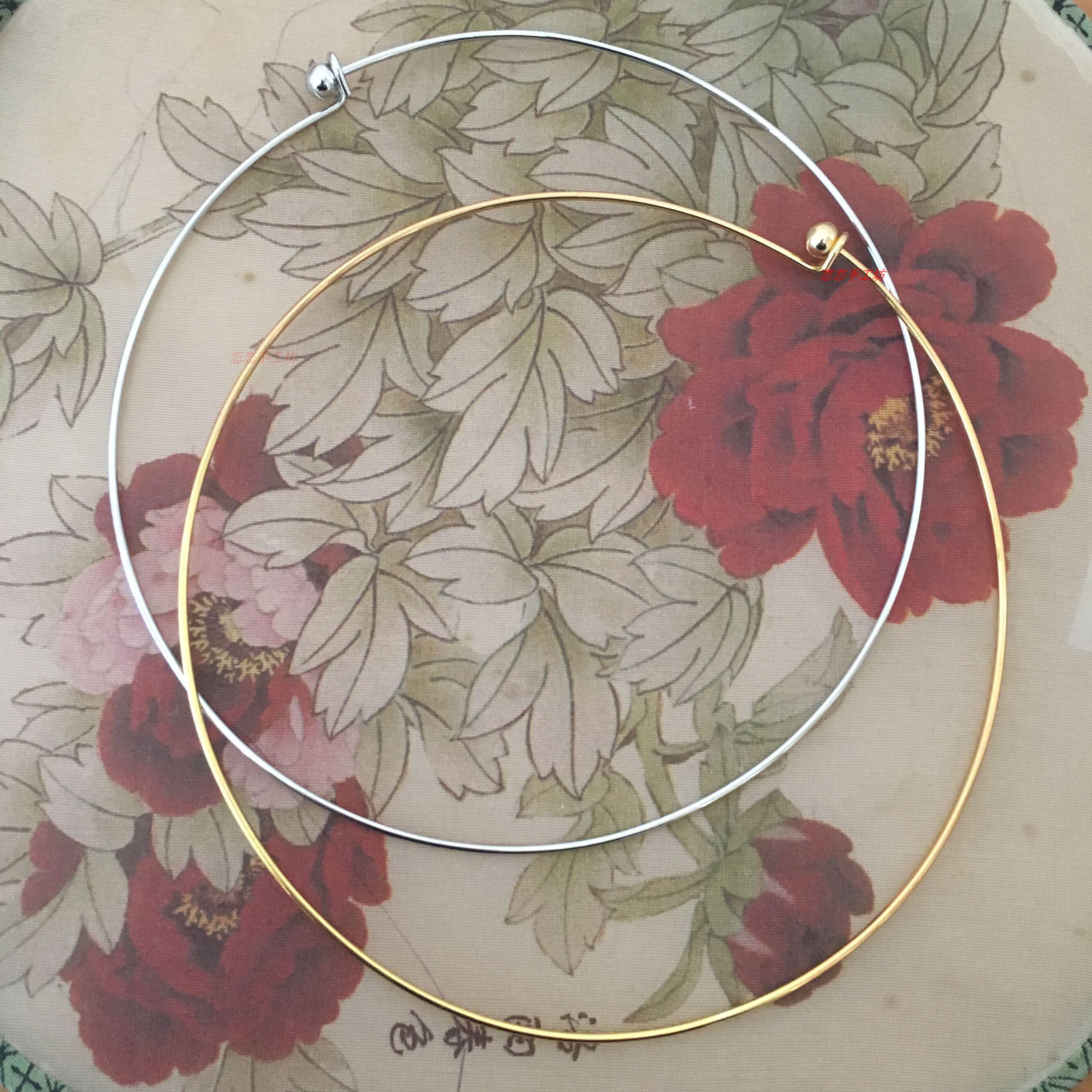 Gufeng DIY hair Han clothing step shake bride hand-headed jewelry COS copper s.135mm wide slug collar collar