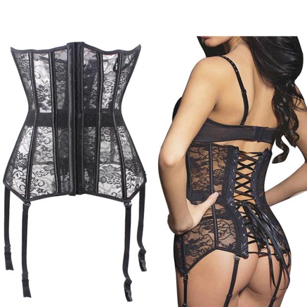 New breathable sexy lace ultra-thin waist-sealed body tight bodysuit court bodysuit