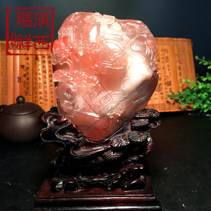 YuXi Ruixiang fine natural original mine Baoshan South Red Agate Yangliu Ice Floating Deep Mountain visiting you piece collection
