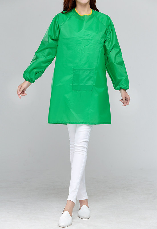 Chunqiu Korean version of fashion long-sleeved apron kitchen cooking waterproof waist full-body adult cover can be printed logo