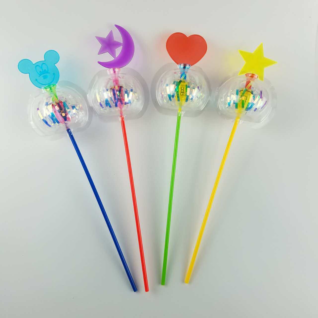 Twisted twist music flash bubble flower magic wand colorful twist stick magic wand childrens glowing toys