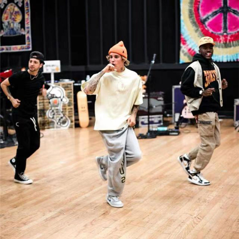 KANYE SEASON6 cotton sundy service print coconut round collar short-sleeved tide T-shirt man