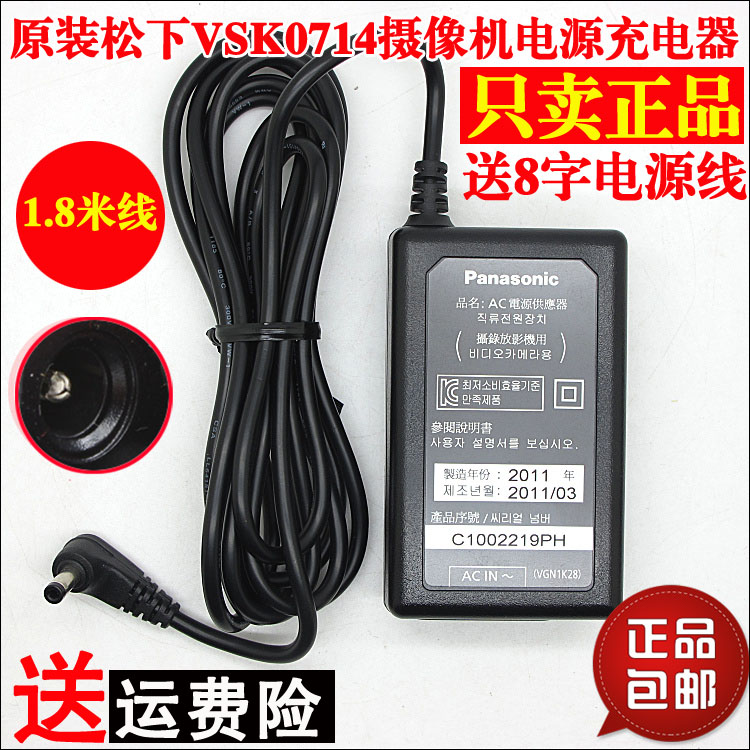  Original Panasonic HDC-SD40 SD60 SD80 SD90 TMX1 DV camera straight charger